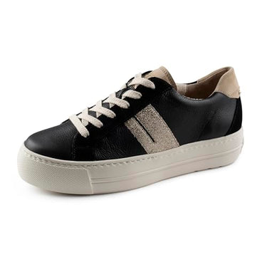 Paul Green Damen Pauls, Frauen Low-Top Sneaker,Halbschuhe,straßenschuhe,Strassenschuhe,Sportschuhe,Freizeitschuhe,Schwarz (Black),42 im Sale